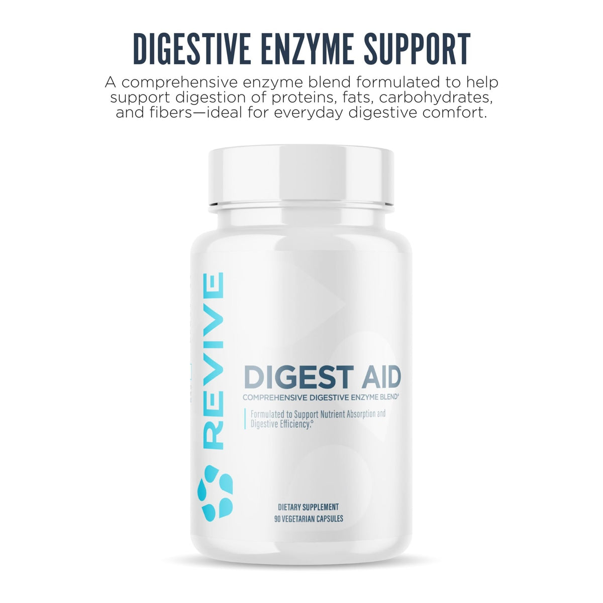 Revive MD Digest Aid, Digestive Support Supplement for Men & Women - Comprehensive Digestive Enzyme Blend with Probiotics & Prebiotics for Gut Health & Healthy Digestion - FENGGESTORE20