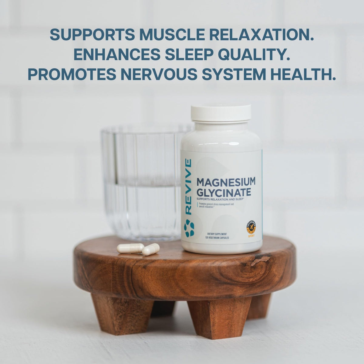 Revive MD Pure Magnesium Glycinate 200mg – High Absorption Supplement for Relaxation, Stress Relief, Sleep & Memory Support – Promotes Strong Bones - FENGGESTORE20