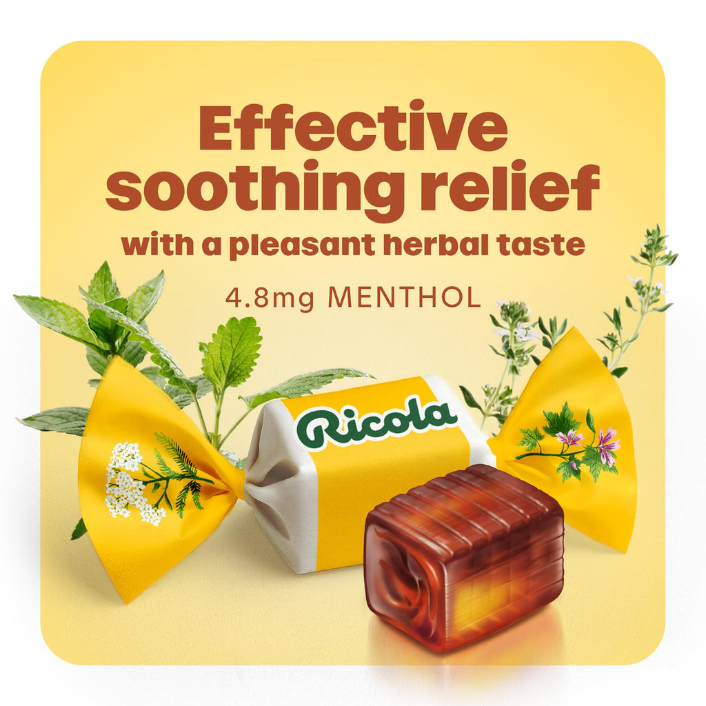 Ricola Original Herb Cough Drops with Menthol - Cough and Sore Throat Relief - 45 Count - Herbal Throat Lozenges - FENGGESTORE20