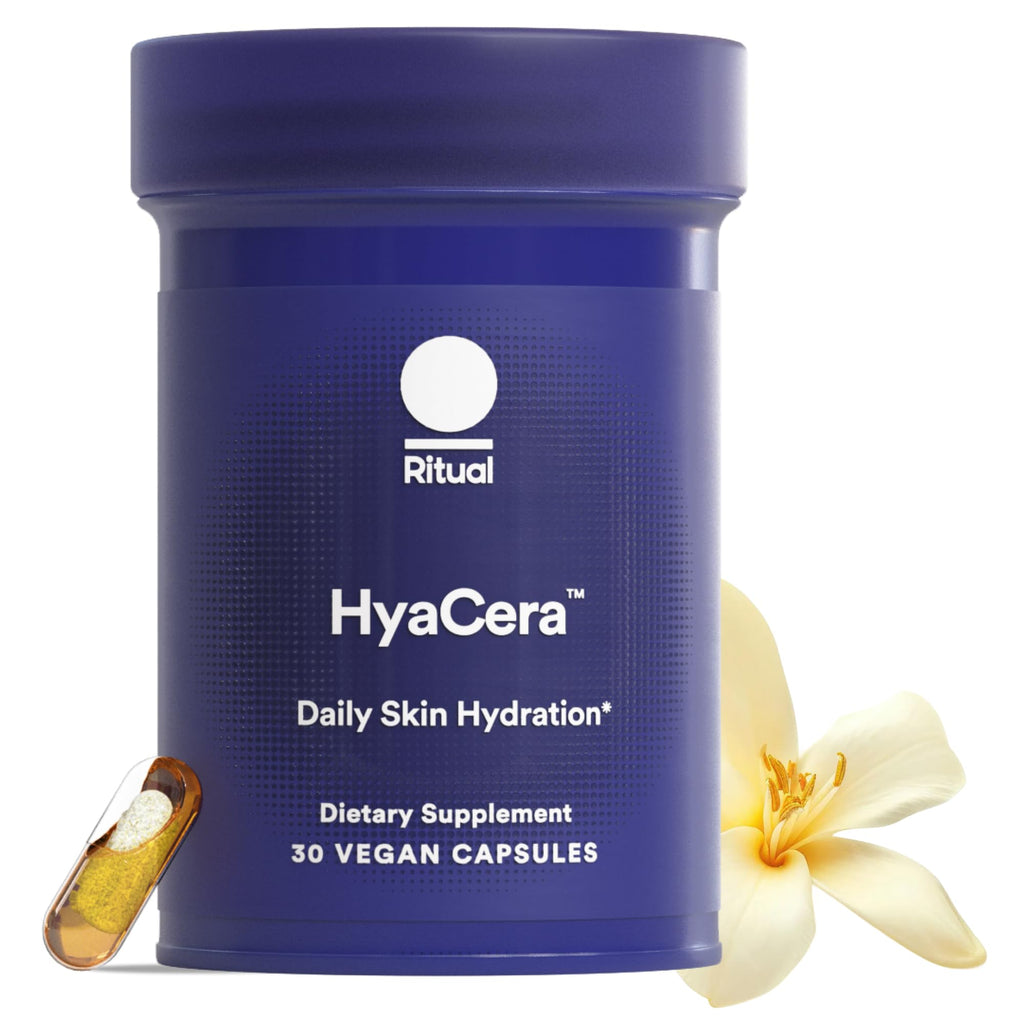 Ritual Hyaluronic Acid Skin Supplement - With Hyabest® and Ceratiq® - HyaCera Clinically Proven to Reduce Wrinkles, Fine Lines & Improve Skin Smoothness - FENGGESTORE20