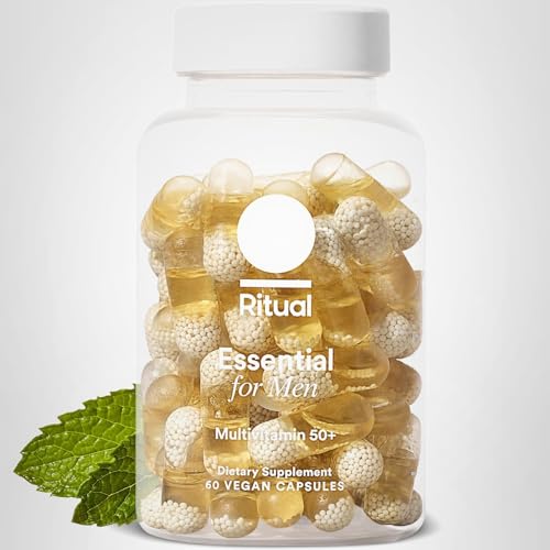 Ritual Men’s 50+ Daily Multivitamin - Key Essential Vitamins and Minerals To Support Heart, Energy, Brain, Muscle, Bone Health* - Including Zinc, D3, B12, A - FENGGESTORE20