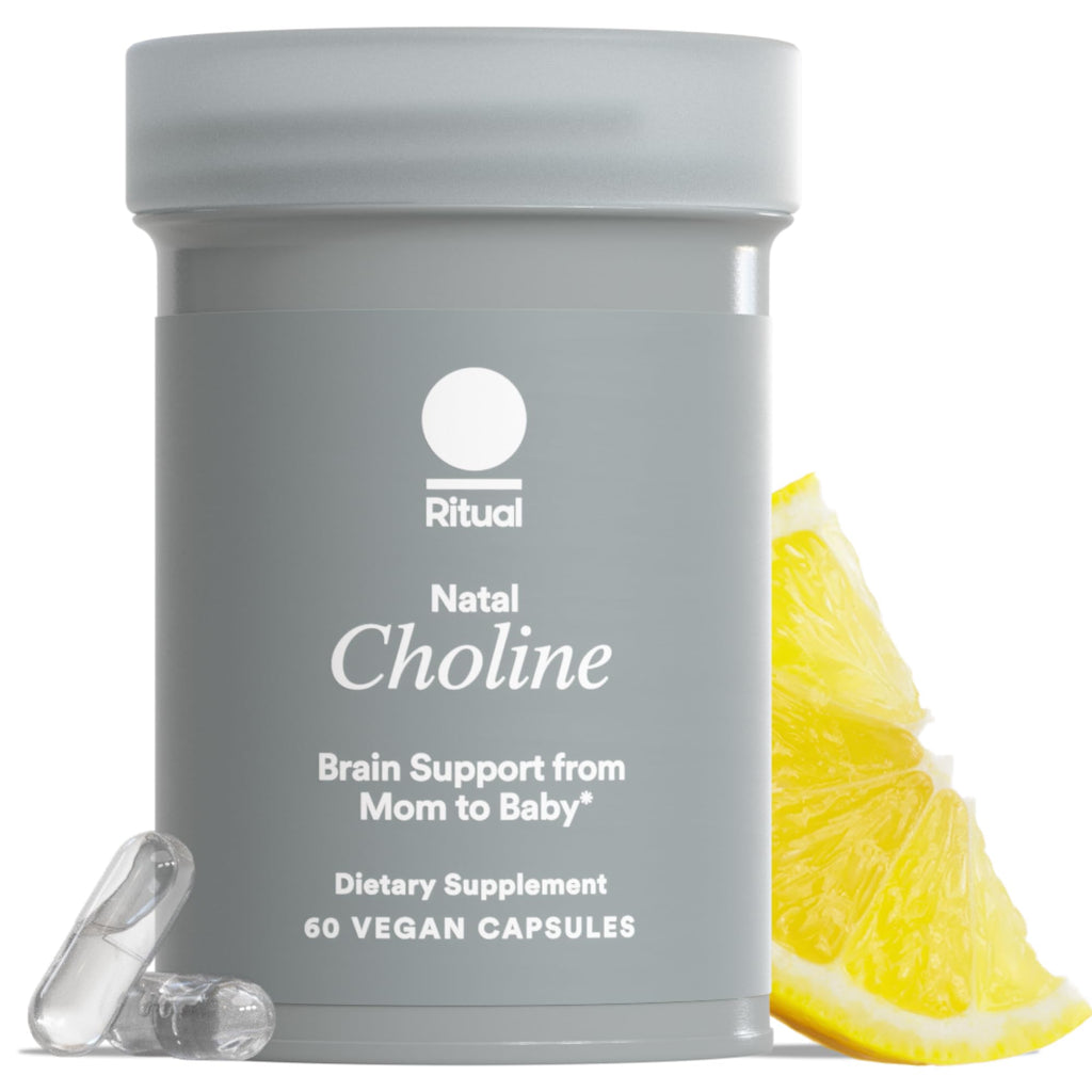 Ritual Natal Choline Supplement - 550mg - to Support Baby’s Cognitive Function When Taken During Pregnancy and Postpartum Choline Content in Breastmilk - FENGGESTORE20