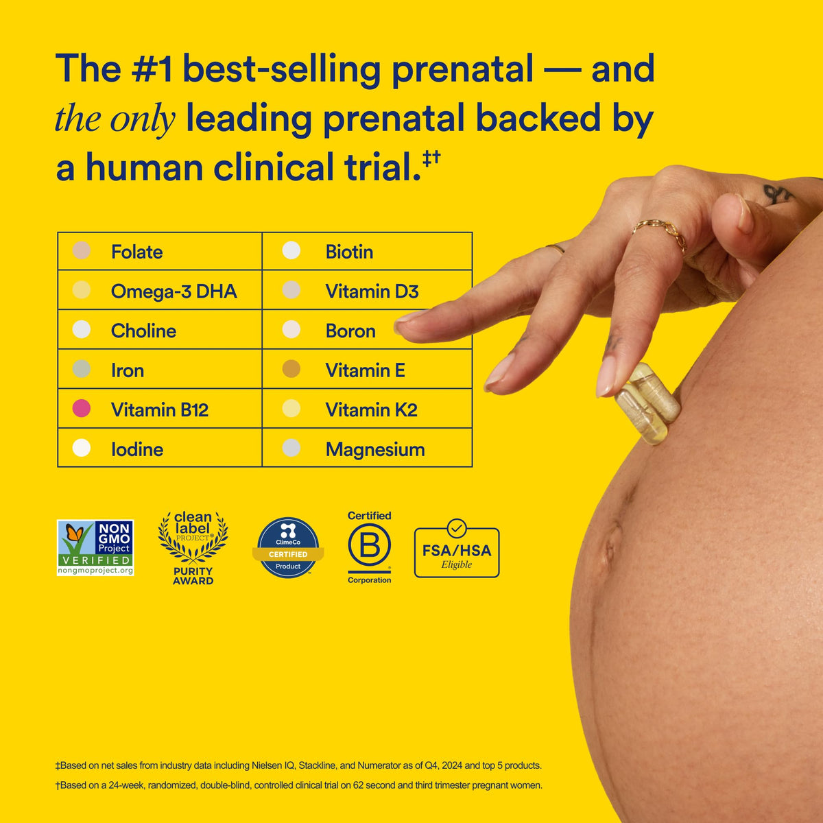 Ritual Prenatal Multivitamin For Women - Key Essential Vitamins and Minerals To Support Mom and Baby During Pregnancy* - Folate, Choline, Omega-3 DHA - FENGGESTORE20