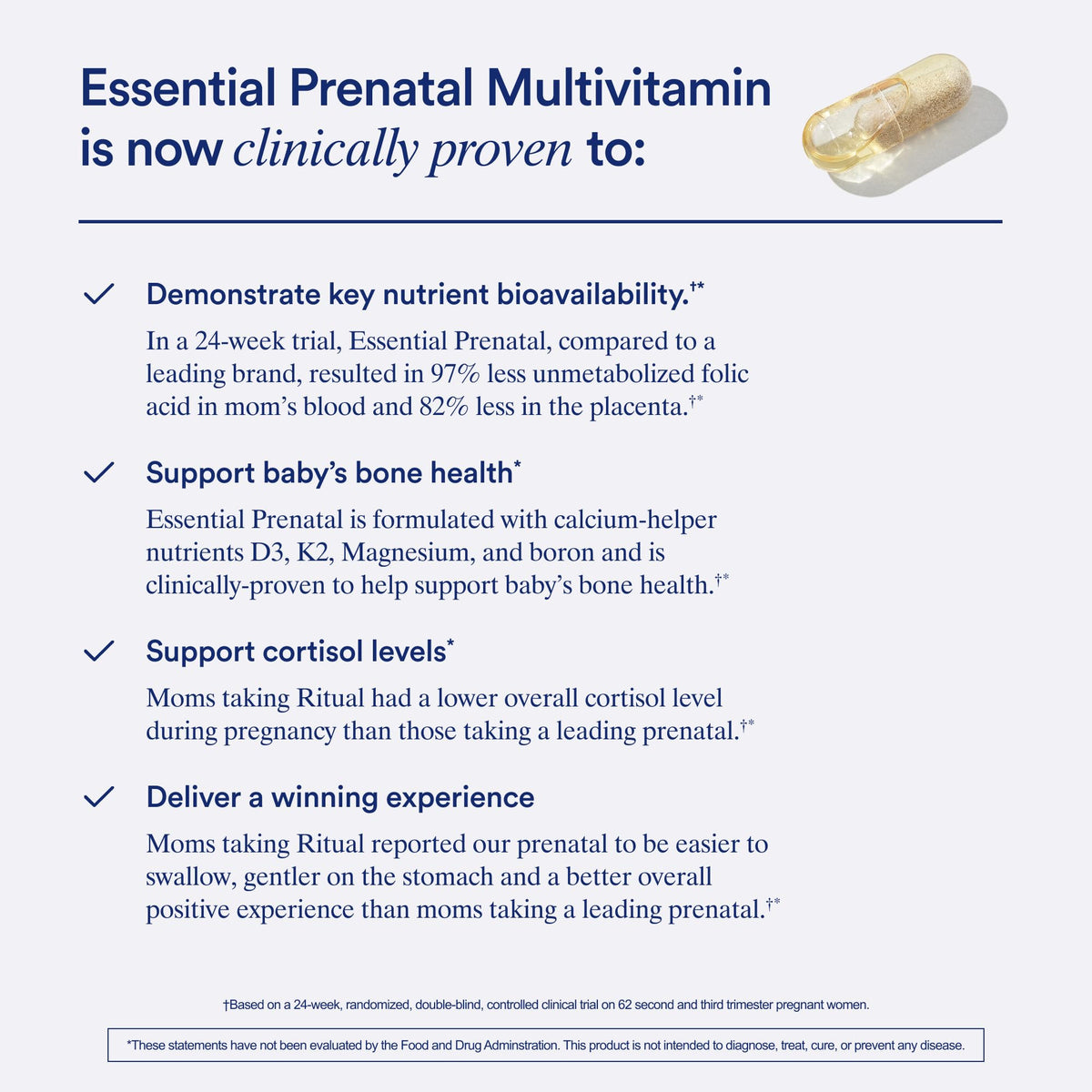 Ritual Prenatal Multivitamin for Women - Key Essential Vitamins and Minerals to Support Mom and Baby During Pregnancy* - Folate, Choline, Omega-3 DHA, Iron - FENGGESTORE20