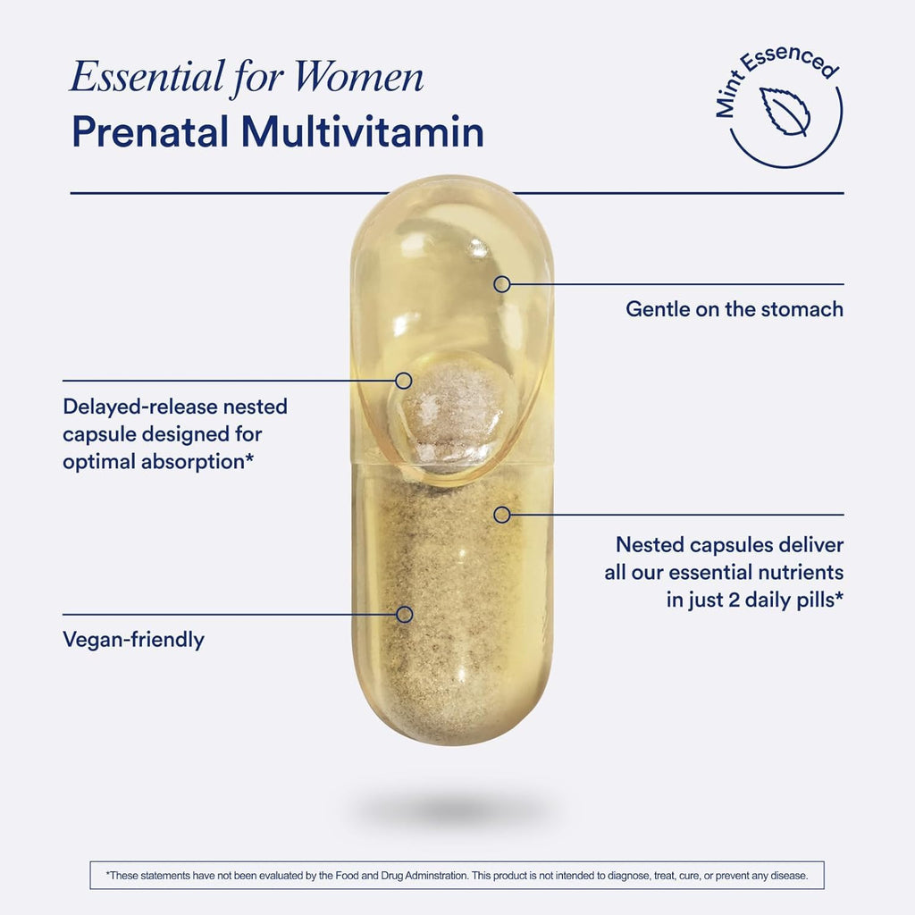 Ritual Prenatal Multivitamin for Women - Key Essential Vitamins and Minerals to Support Mom and Baby During Pregnancy* - Folate, Choline, Omega-3 DHA, Iron - FENGGESTORE20