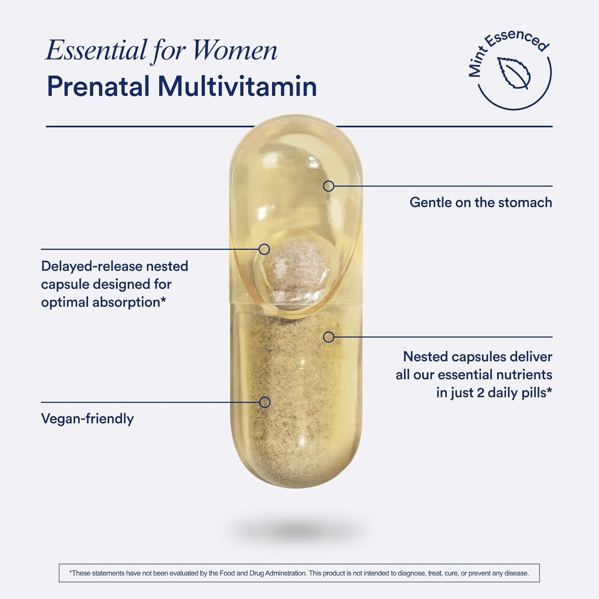 Ritual Prenatal Multivitamin for Women - Key Essential Vitamins and Minerals to Support Mom and Baby During Pregnancy* - Folate, Choline, Omega-3 DHA, Iron - FENGGESTORE20