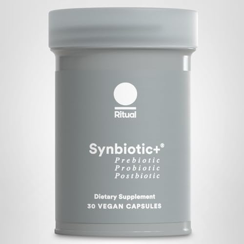 Ritual Synbiotic - Complete 3-in-1 Probiotic, Prebiotic, Postbiotic - for Women and Men - to Support Gut, Digestive Health, Regularity, Bloating - FENGGESTORE20