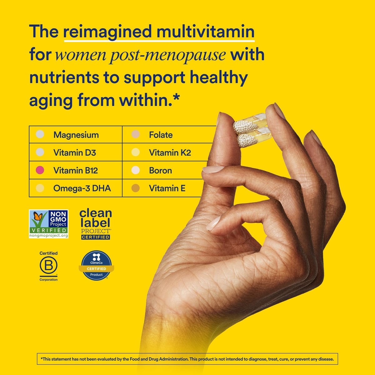 Ritual Women’s 50+ Daily Multivitamin - Key Essential Vitamins and Minerals to Support Menopause, Energy, Heart, Bone, Brain Health* - Including Folate - FENGGESTORE20