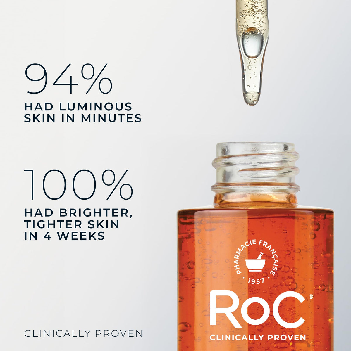 RoC Multi Correxion Revive + Glow 10% Active Vitamin C Serum for Face, Daily Anti-Aging Wrinkle and Skin Tone Skin Care - FENGGESTORE20