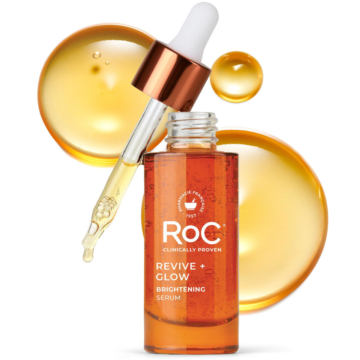 RoC Multi Correxion Revive + Glow 10% Active Vitamin C Serum for Face, Daily Anti-Aging Wrinkle and Skin Tone Skin Care - FENGGESTORE20