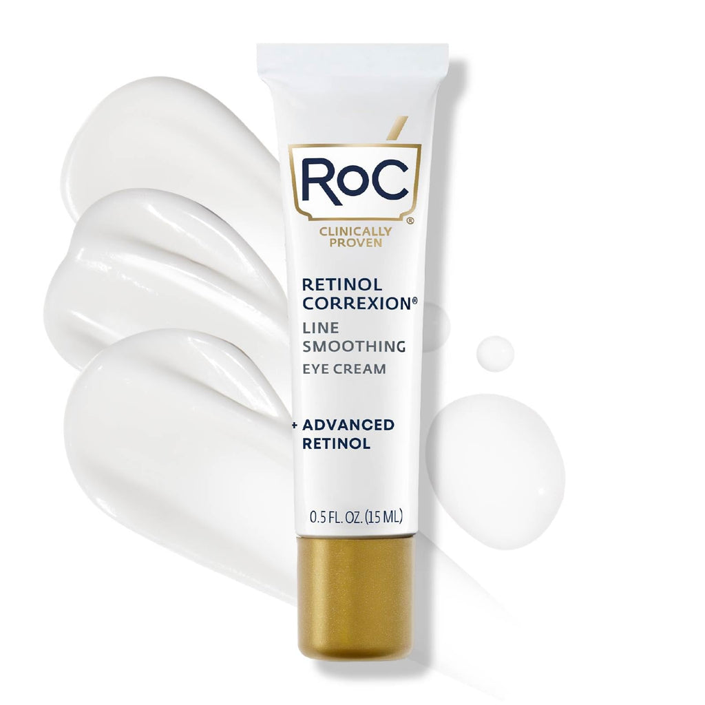 RoC Retinol Correxion Under Eye Cream for Dark Circles & Puffiness, Daily Wrinkle Cream - FENGGESTORE20