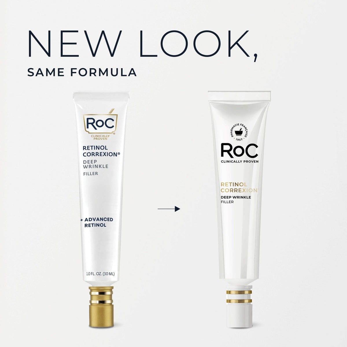 RoC Retinol Correxion Wrinkle Filler for Deep Wrinkles with Hyaluronic Acid & Retinol, Skin Care for Women and Men, - FENGGESTORE20