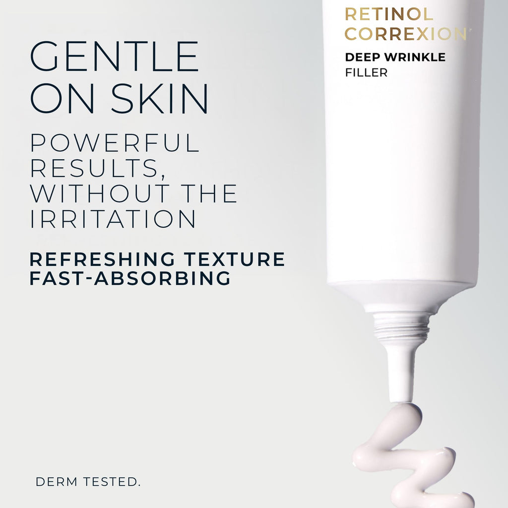 RoC Retinol Correxion Wrinkle Filler for Deep Wrinkles with Hyaluronic Acid & Retinol, Skin Care for Women and Men, - FENGGESTORE20