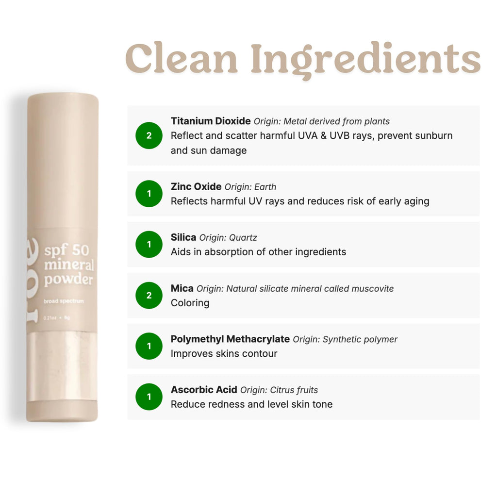 Roe Wellness- Kids SPF 50 Brush On Mineral Sunscreen Powder EWG, Reef-Friendly, Easy to Apply for Kids, Babies & Parents - FENGGESTORE20