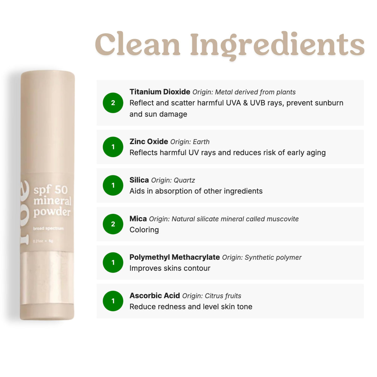 Roe Wellness- Kids SPF 50 Brush On Mineral Sunscreen Powder EWG, Reef-Friendly, Easy to Apply for Kids, Babies & Parents - FENGGESTORE20