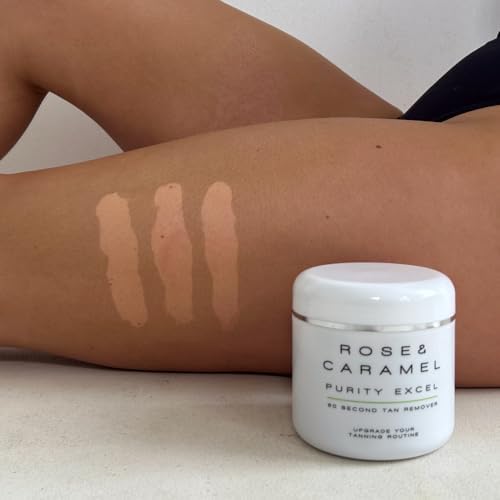 Rose & Caramel Purity Excel 60 Second Miracle Express Self Tan Remover & Exfoliating Tan Eraser Body Scrub 14.89 Fl Oz (440ml) - FENGGESTORE20