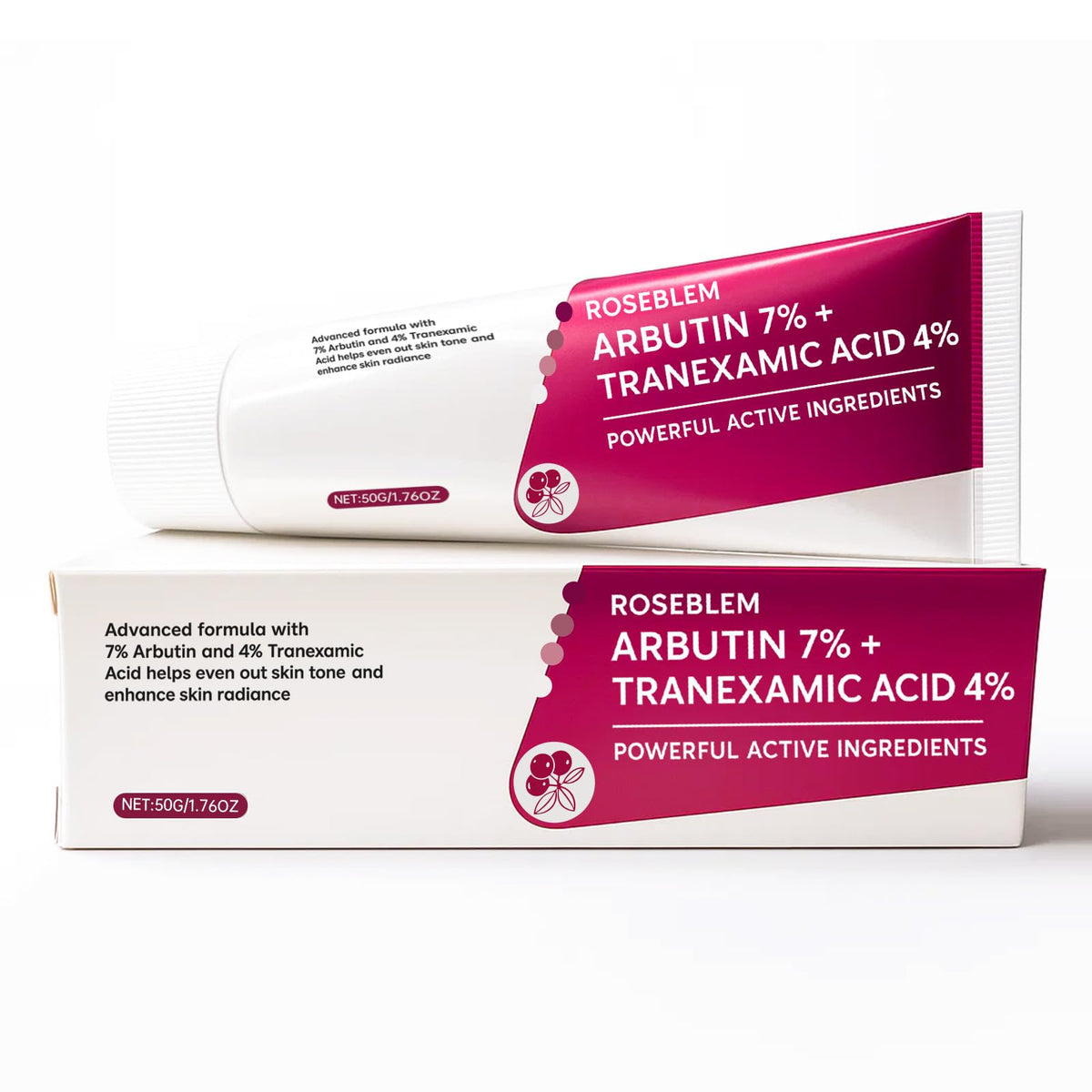 Roseblem Arbutin 7% + Tranexamic Acid 4% Face Cream for Dark Spots & Uneven Skin Tone - FENGGESTORE20