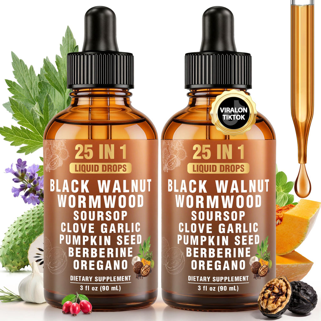Royavita 25-in-1 Liposomal Wormwood Black Walnut Clove Parasite Cleanse with Clove, Garlic, Pumpkin Seed, Oregano & Berberine – 98% Absorption for Superior - FENGGESTORE20