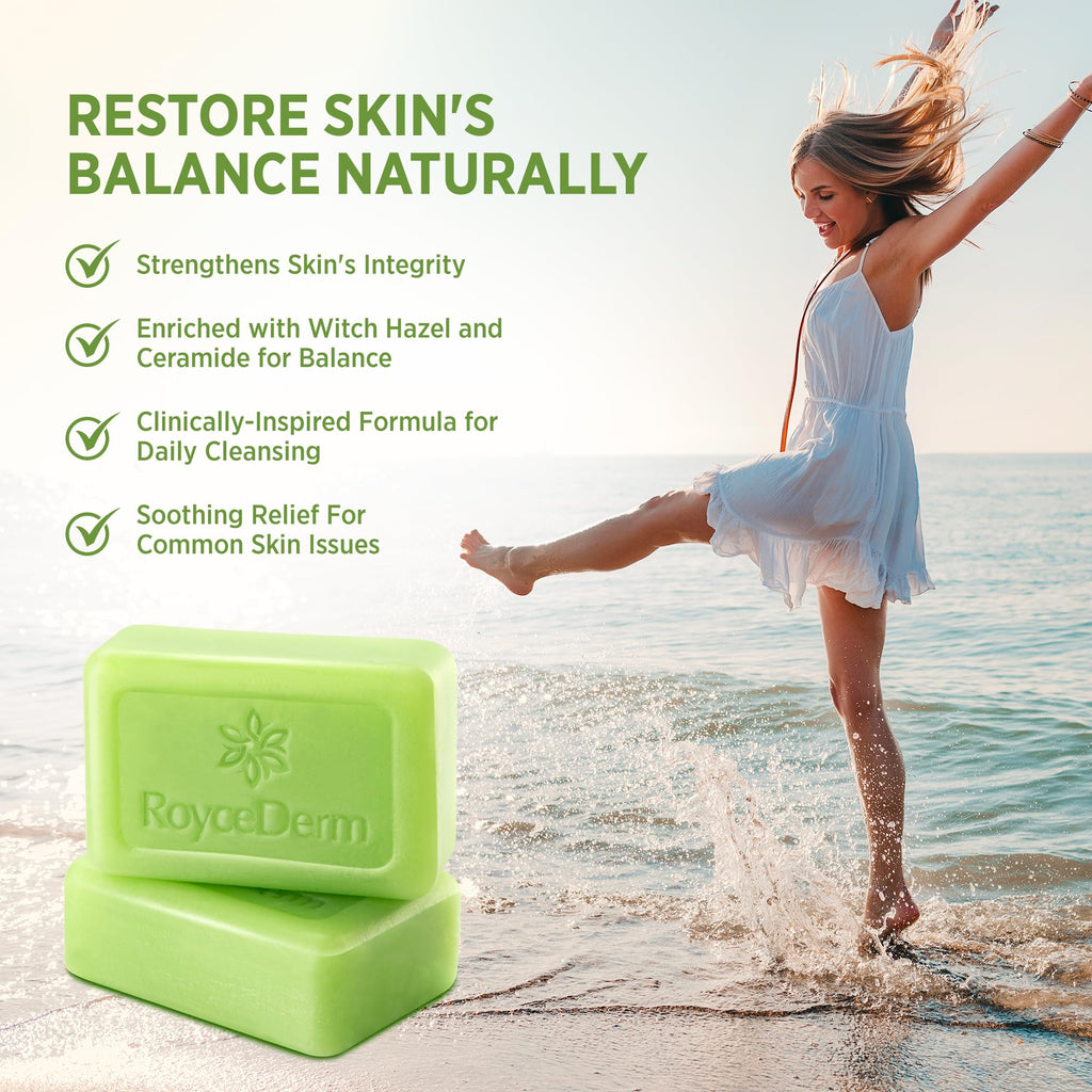 Roycederm Antifungal Bar Soap - Tea tree Oil Soap - Athlete’s Foot Treatment for Jock Itch & Ringworm - FENGGESTORE20