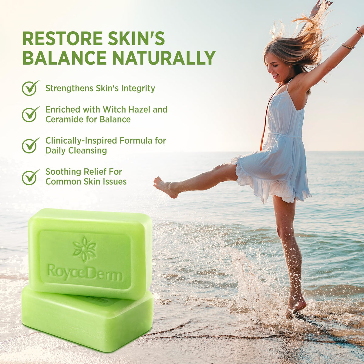 Roycederm Antifungal Bar Soap - Tea tree Oil Soap - Athlete’s Foot Treatment for Jock Itch & Ringworm - FENGGESTORE20