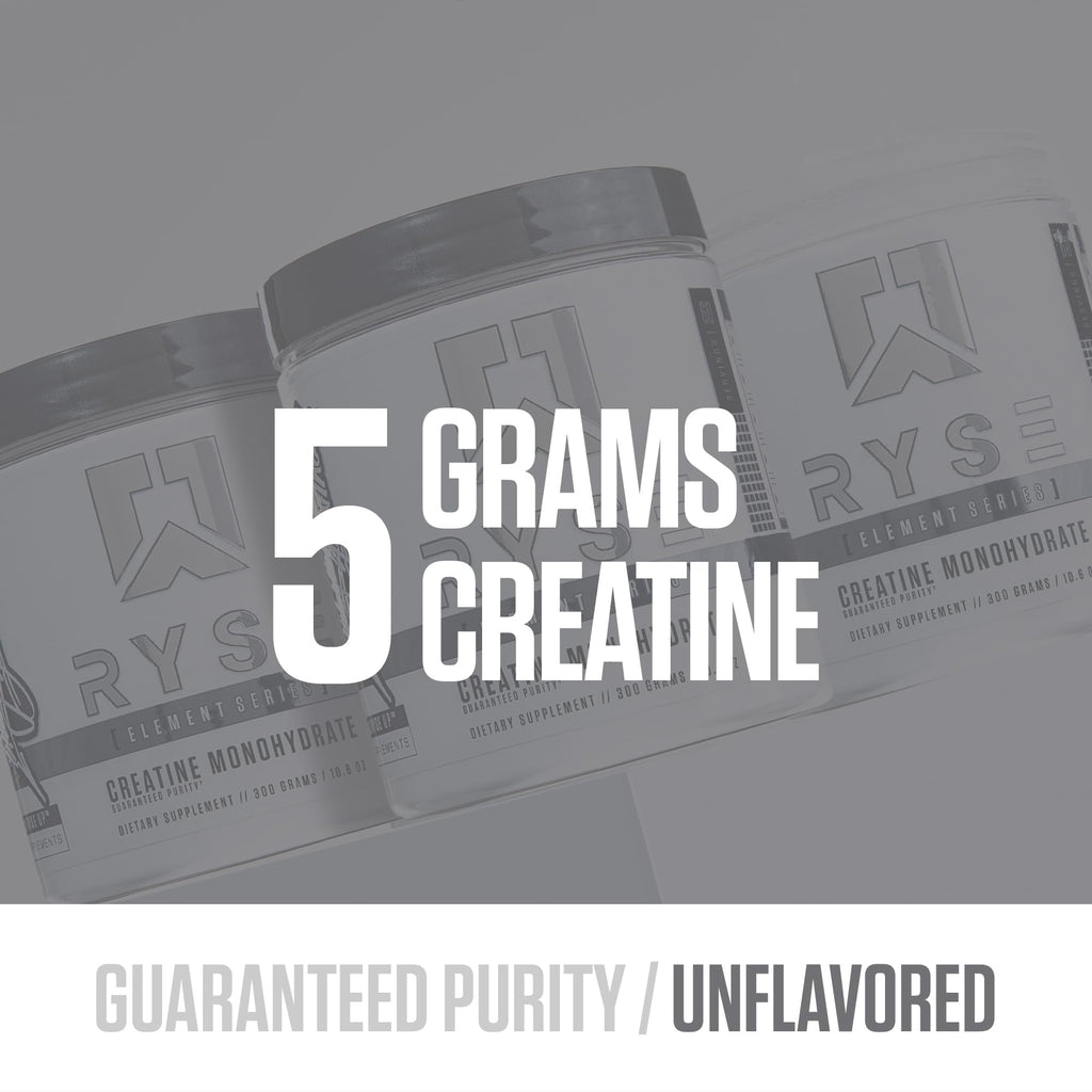 RYSE Creatine Monohydrate Powder - Unflavored - Supports Men & Women Lean Muscle Growth, Strength, Power, and Endurance - Helps Reduce Fatigue - FENGGESTORE20