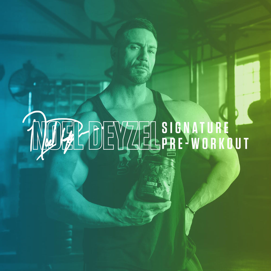 RYSE Godzilla X Noel Deyzel Pre Workout Powder - Monsterberry Lime - 400mg Caffeine, High Stim Pre-Workout for Men & Women with Citrulline & Beta Alanine - Energy, Pump & Focus - 20/40 Servings - FENGGESTORE20