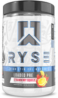 RYSE Loaded Pre Workout Powder - Strawberry Squeeze - Daily Pre-Workout for Men & Women with 390mg Caffeine, Beta Alanine, and Citrulline for Pump - FENGGESTORE20