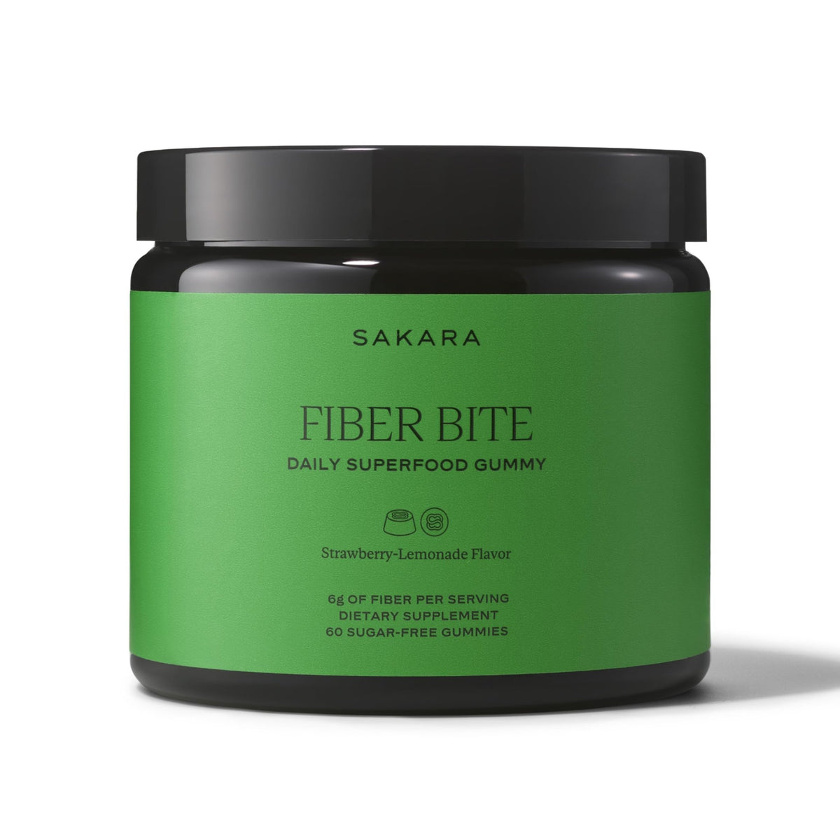 SAKARA Fiber Gummies for Gut Health & Digestive Support | 6g Prebiotic Fiber | Sugar-Free, Plant-Based | Strawberry Lemonade | 60 Count - FENGGESTORE20