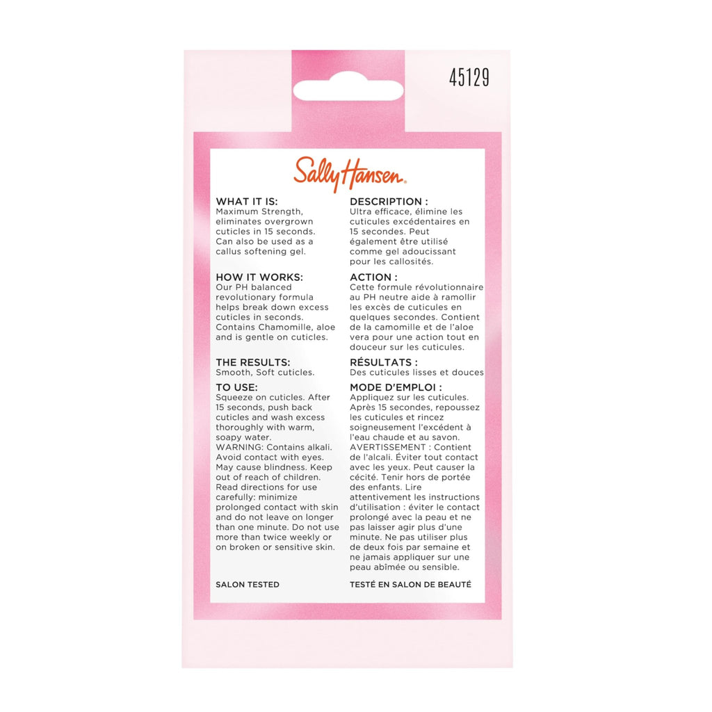 Sally Hansen Instant Cuticle Remover™, Nail Treatment, Fast Drying, Contains Aloe and Chamomile - FENGGESTORE20