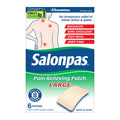 Salonpas Pain Relieving Patch, Large, 6 Count, for Back, Neck, Shoulder, Knee Pain and Muscle Soreness, 8 Hour Pain Relief - FENGGESTORE20