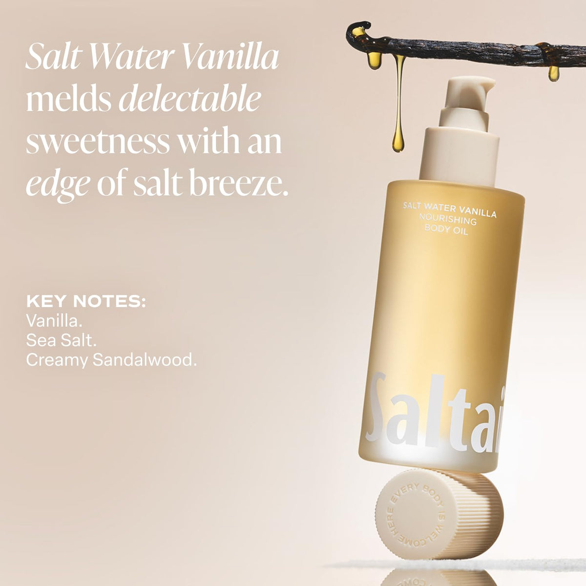 Saltair Body Oil - Luxurious Salt Water Vanilla After Shower and Bath Oil for Women and Men. Botanical, Non-Greasy - FENGGESTORE20