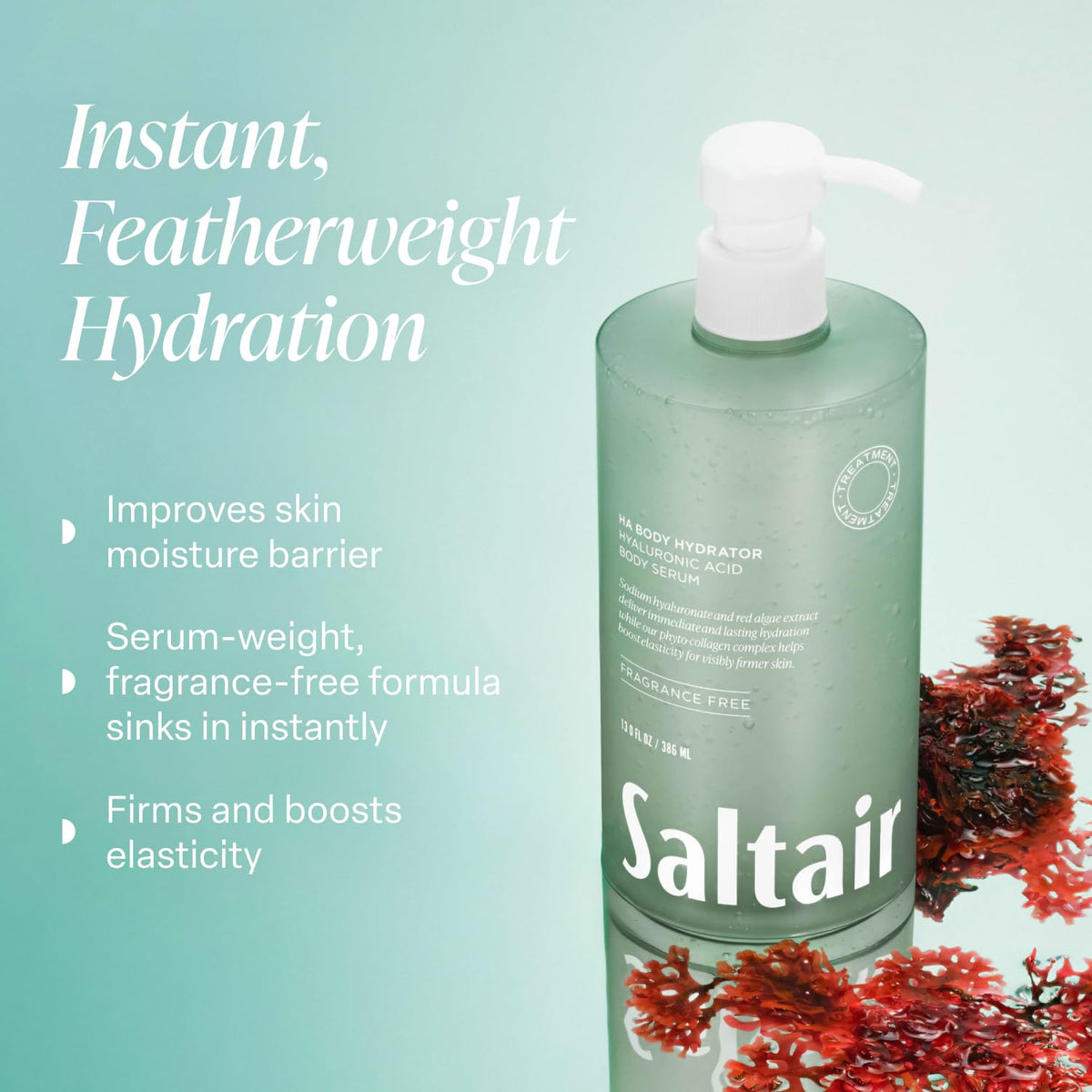 Saltair Hyaluronic Acid Body Serum – Hydrating Body Lotion for Smoother Looking Skin - FENGGESTORE20