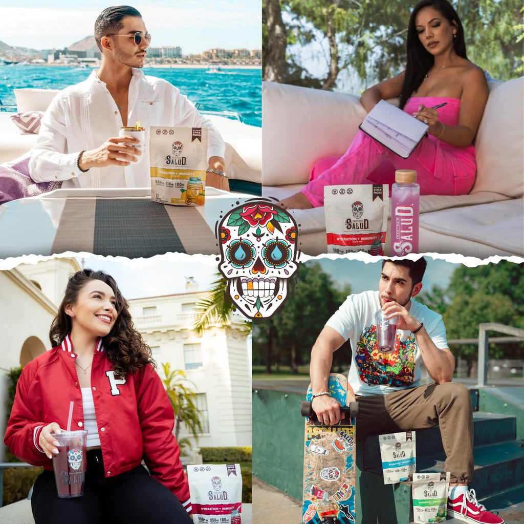 Salud 2-in-1 Hydration Packets + Immunity Electrolytes Powder, Mango - Agua Fresca Drink Mix, Elderberry, Dairy & Soy Free, Non-GMO, Gluten Free, - FENGGESTORE20