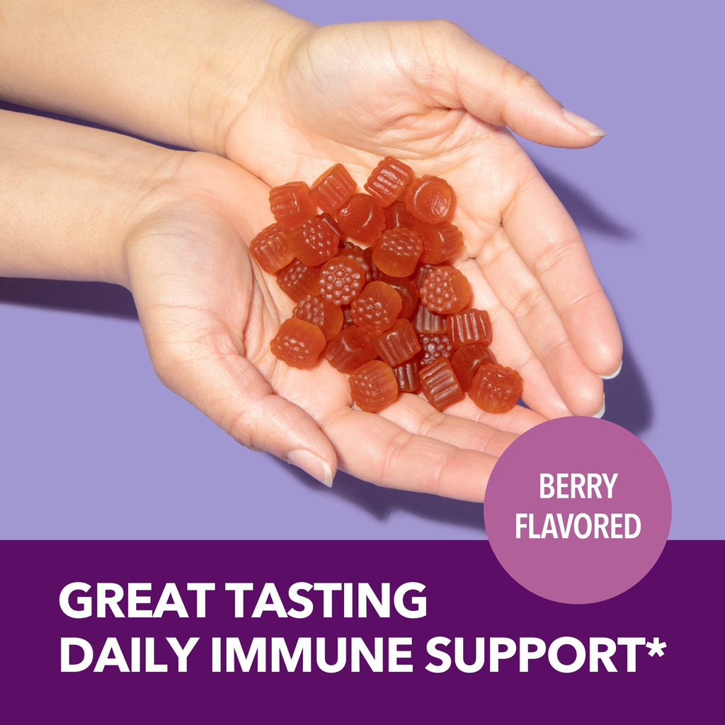 Sambucus Elderberry Gummies for Adults - Immune Support Supplement with Vitamin C and Zinc - Enhanced Formula for Daily Defense - 60 Count - FENGGESTORE20