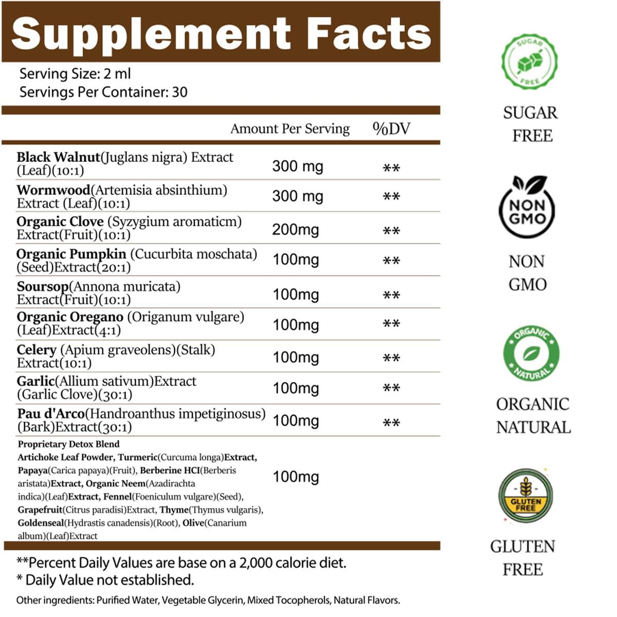 Scibalia Wormwood Black Walnut Clove Cleanse for Human Drops, 19-in-1 Triple-Action Gut Detox & Digestive Wellness Organic Wormwood Tincture w. Soursop - FENGGESTORE20