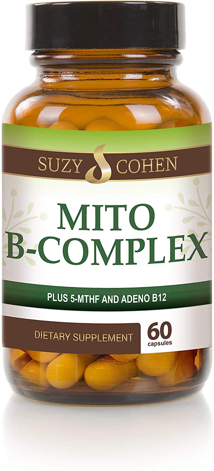 Script Essentials Suzy Cohen, Mito B Complex Dietary Supplement, 5-MTHF, Adeno B12, Methylation Support, Supports Healthy Nervous System - FENGGESTORE20