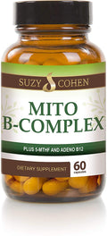 Script Essentials Suzy Cohen, Mito B Complex Dietary Supplement, 5-MTHF, Adeno B12, Methylation Support, Supports Healthy Nervous System - FENGGESTORE20