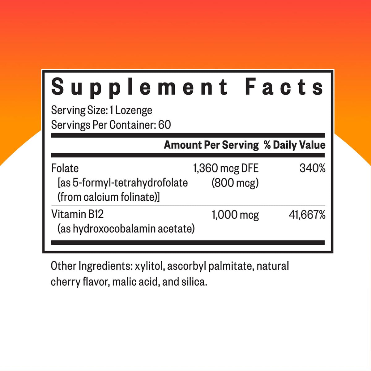 Seeking Health Hydroxo B12 with Folinic Acid - Supplement with Non-Methylated Form of Folate - Vitamin B12 Complex - FENGGESTORE20