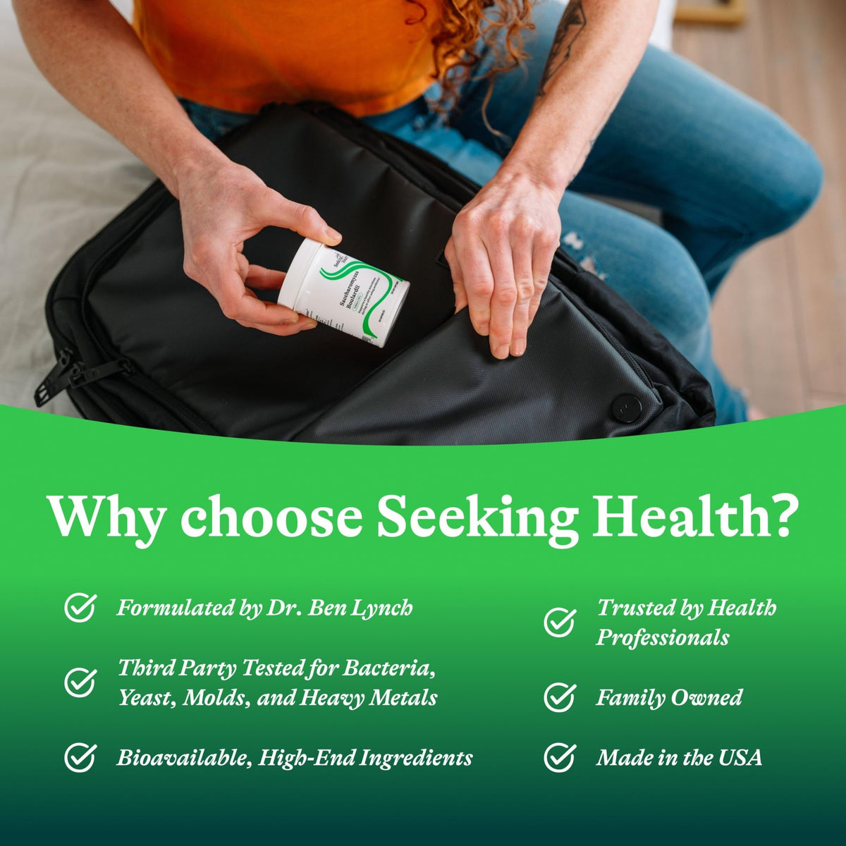 Seeking Health Saccharomyces Boulardii - Gentle Digestive Support for Healthy Bowel Movements* - Supports a Good GI Tract Environment & Microbiome While Traveling* - FENGGESTORE20