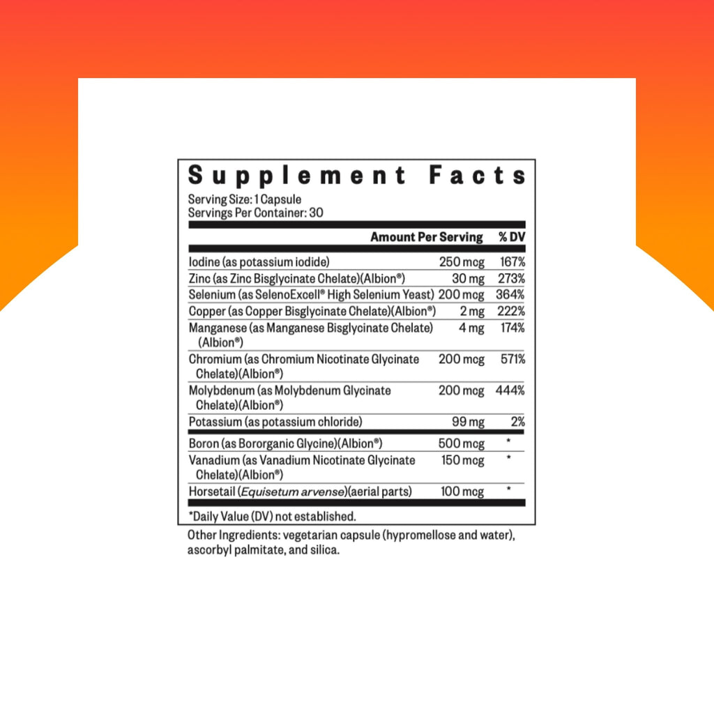 Seeking Health Trace Minerals Complex - Includes 10 Essential Trace Minerals - Mineral Supplement Supports Immune & Nervous System - FENGGESTORE20