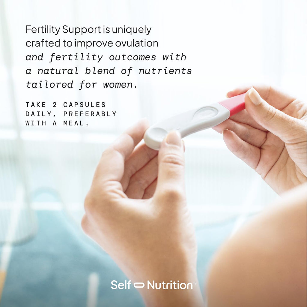 SELF NUTRITION Fertility Support for Women | Conception for Her, Coenzyme Q10, Ashwagandha, Myo-Inositol & More| Support Cycle Regularity & Ovulation| Vegan, Non-GMO, USA Made-60 Capsules - FENGGESTORE20