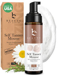 Self Tanner Mousse - USA Made with Natural & Organic Ingredients, Self Tanning Mousse for Dark Fake Tan, Sunless Tanner - FENGGESTORE20