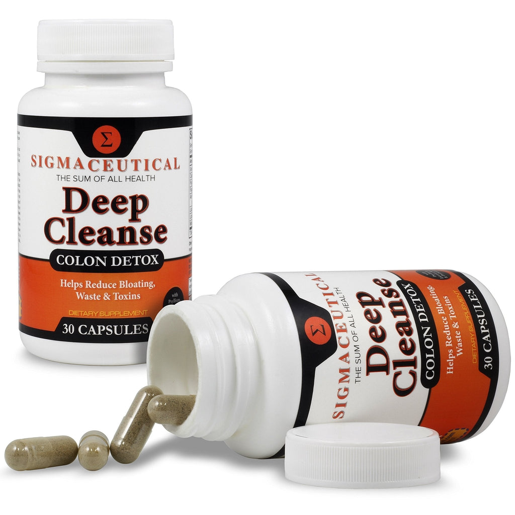 Sigmaceutical 1 Day Colon Cleanse - Detox Cleanse - Bowel Cleanse & Laxative - Bowel Detox - Colon Cleanser & Detox - 30 Capsules - FENGGESTORE20