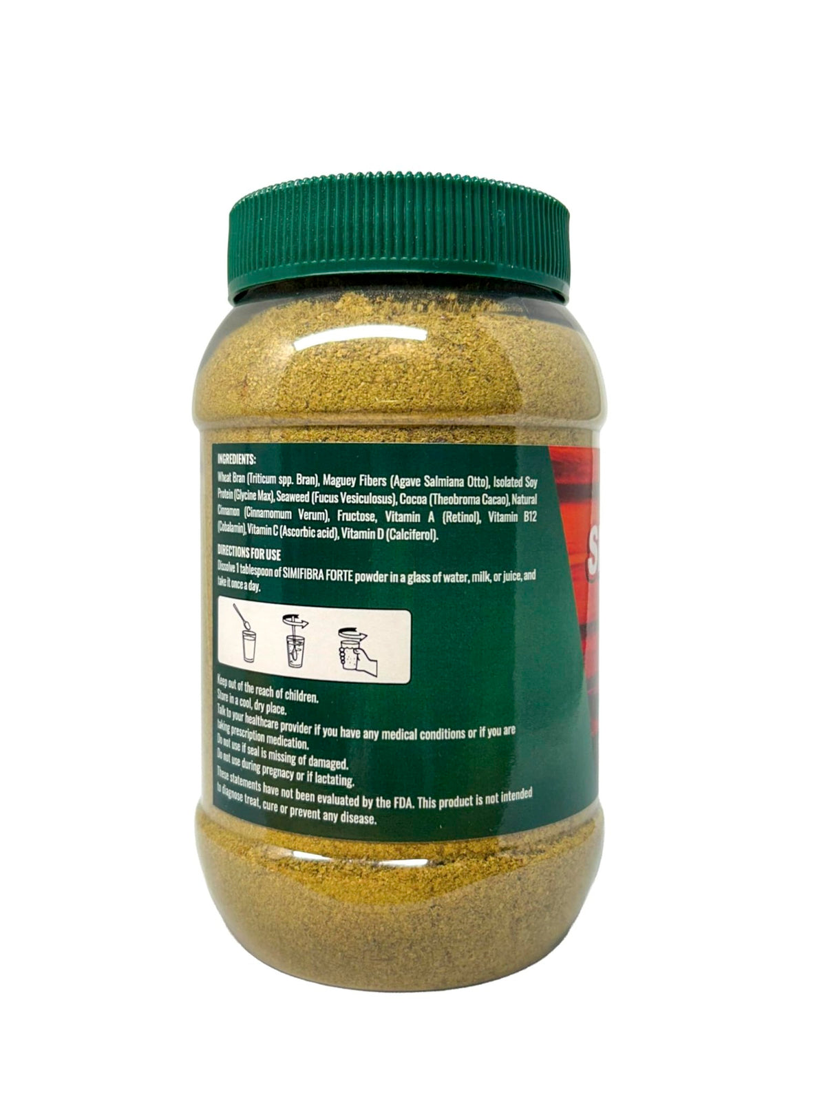 Simifibra Forte MX Dietary Fiber Supplement Powder 300g - Supports Digestive Health and Weight Management | Suplemento de Fibra Dietética en Polvo, 300g - FENGGESTORE20