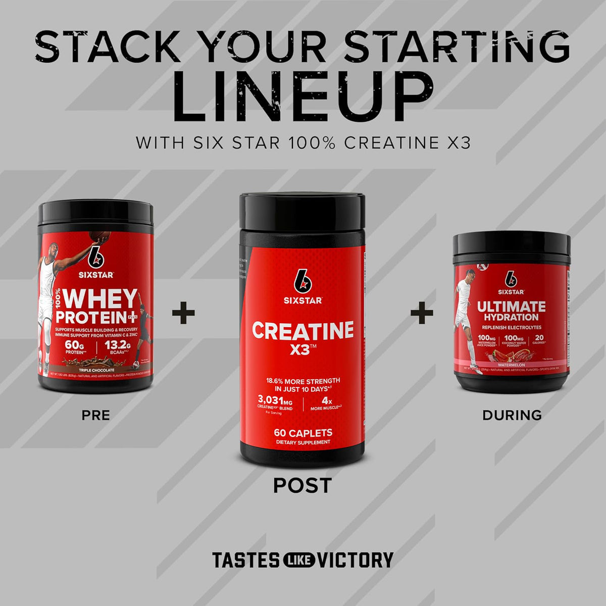 Six Star Creatine Pills, X3 (60 Caplets) - Creatine for Women & Men - Creatine Capsules Support Muscle Strength - Pre & Post Workout Creatine Supplement - FENGGESTORE20