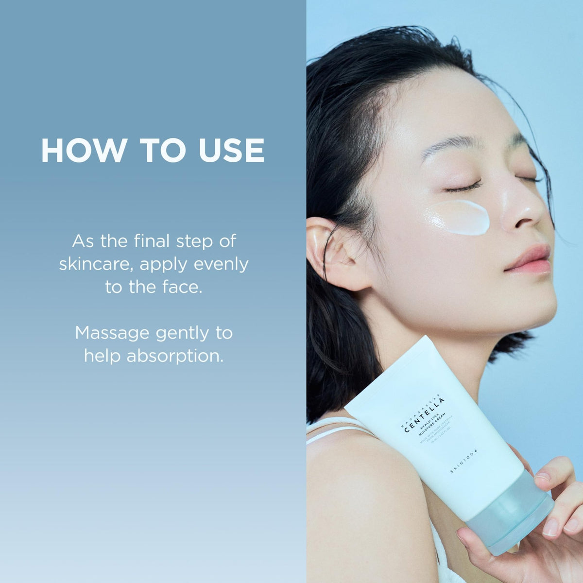 SKIN1004 Hyalu-Cica Moisture Cream, Face Moisturizer with Hyaluronic Acid, Centella Cream for Deep Hydration, Lightweight Nourishing - FENGGESTORE20