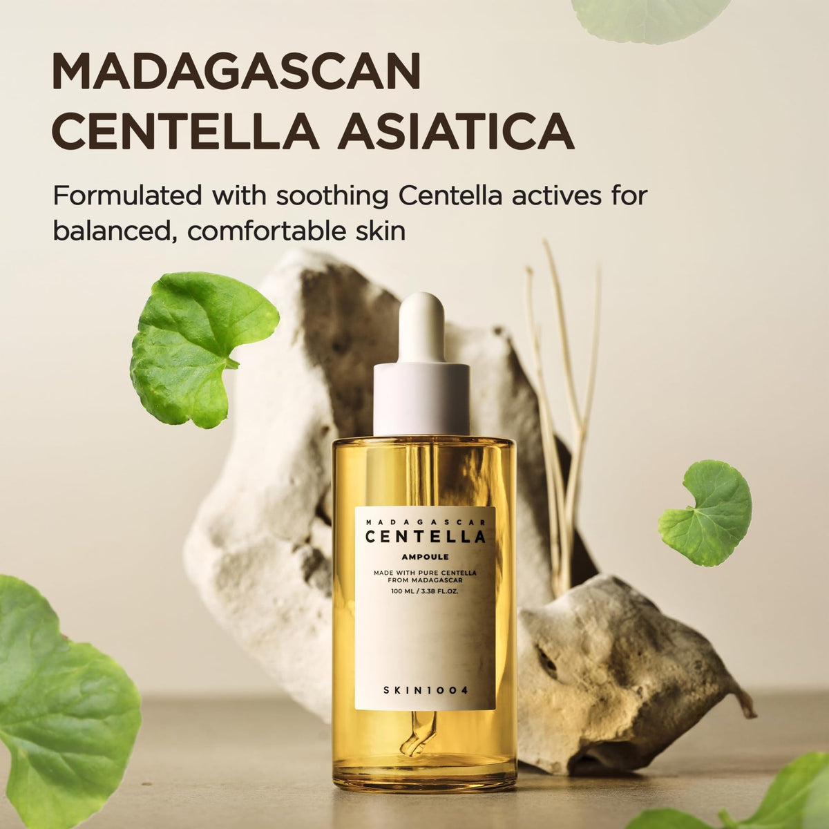 SKIN1004 Madagascar Centella Ampoule, Korean Face Serum with Centella Asiatica for Hydrating & Moisturizing Care - FENGGESTORE20