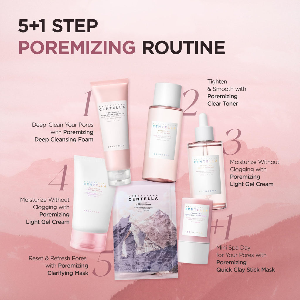 SKIN1004 Poremizing Deep Cleansing Foam, 4.23 fl.oz, 125ml, Makeup Remover, Korean Face Cleanser with Himalayan Pink Salt - FENGGESTORE20