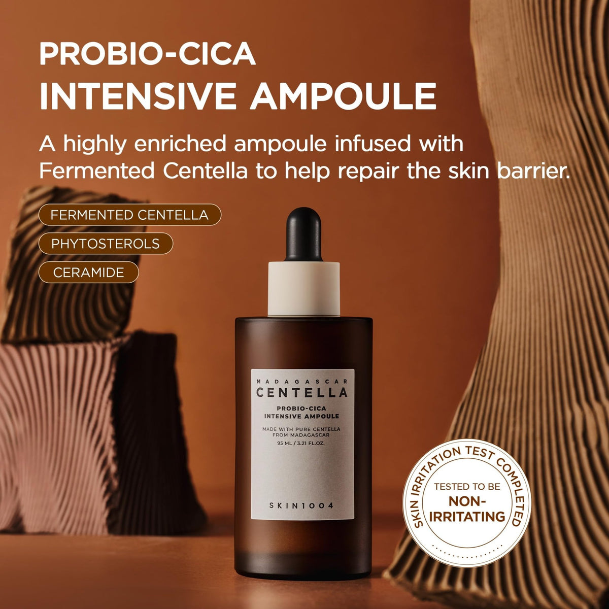 SKIN1004 Probio Cica Intensive Ampoule, Centella Serum for Face with Ceramide, Facial Serum for Nourishing & Soothing, Centella Ampoule - FENGGESTORE20