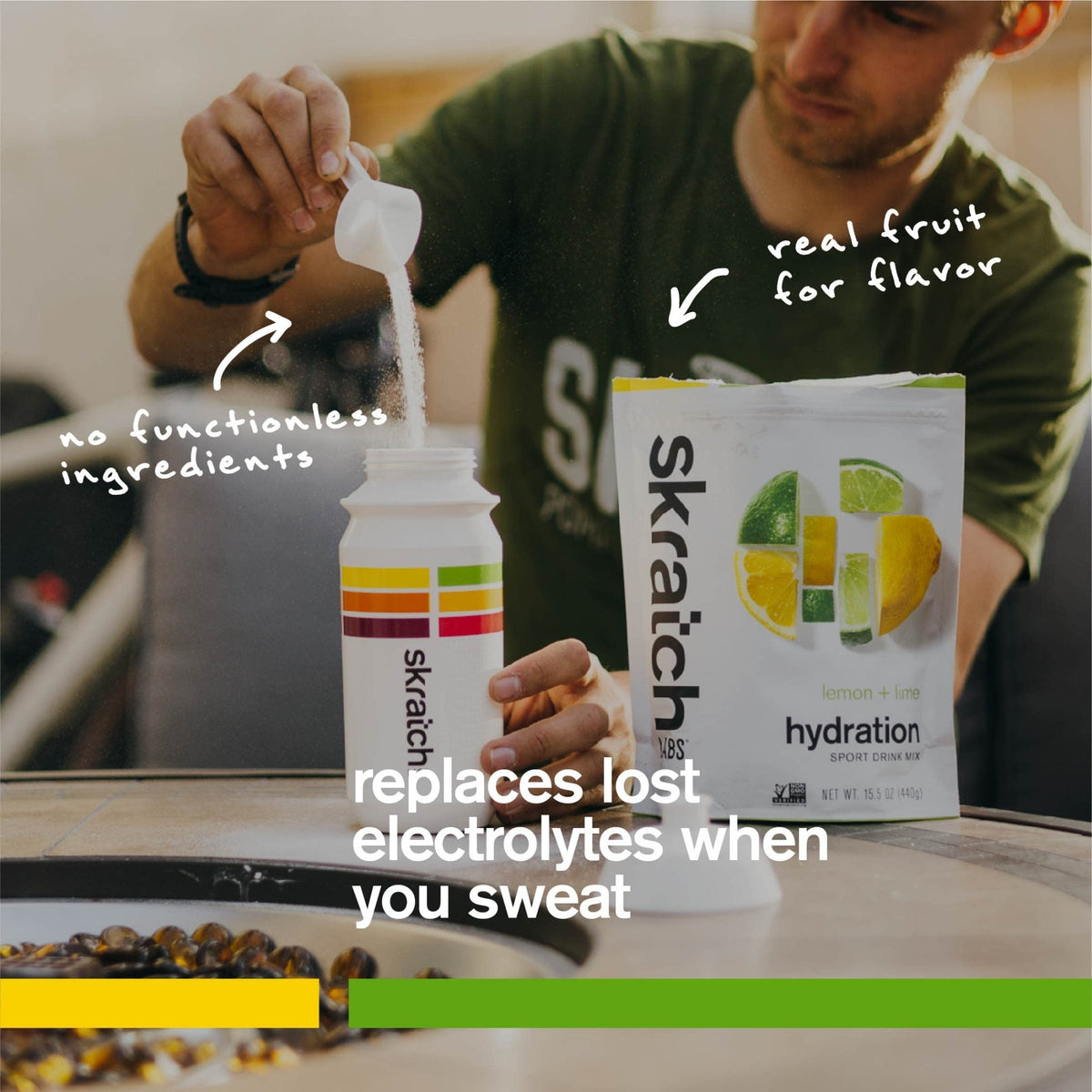 Skratch Labs Hydration Sports Drink Mix – Real‑Fruit Electrolyte Powder for Fast Hydration & Endurance | Lemon & Lime | 20 Servings | Vegan, Non‑GMO, Clean Ingredients - FENGGESTORE20